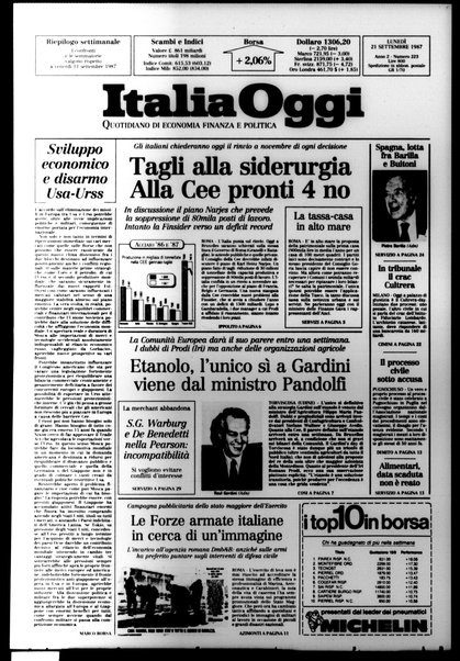 Italia oggi : quotidiano di economia finanza e politica